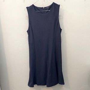 Banana Republic | Sleeveless Dress | Black w/ Tiny White Polka Dots | Size M